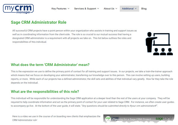 CRM Administrator in Blog
