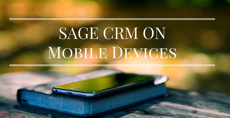 sage crm mobile device access